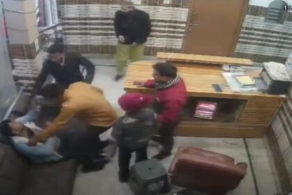 The attacker brutally beat the young man.