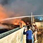 कूड़ा डंपिंग साइट में आग