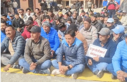 Protest in Dharali