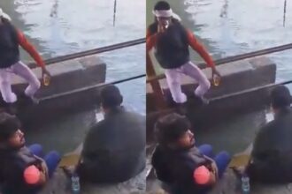 गंगा तट पर शराब